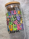 You’re My Lucky Charm” Retro Glass Can