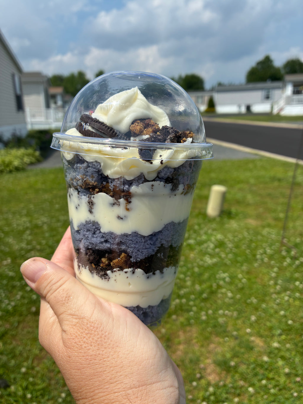 Purple Velvet Crunch Dessert Cup
