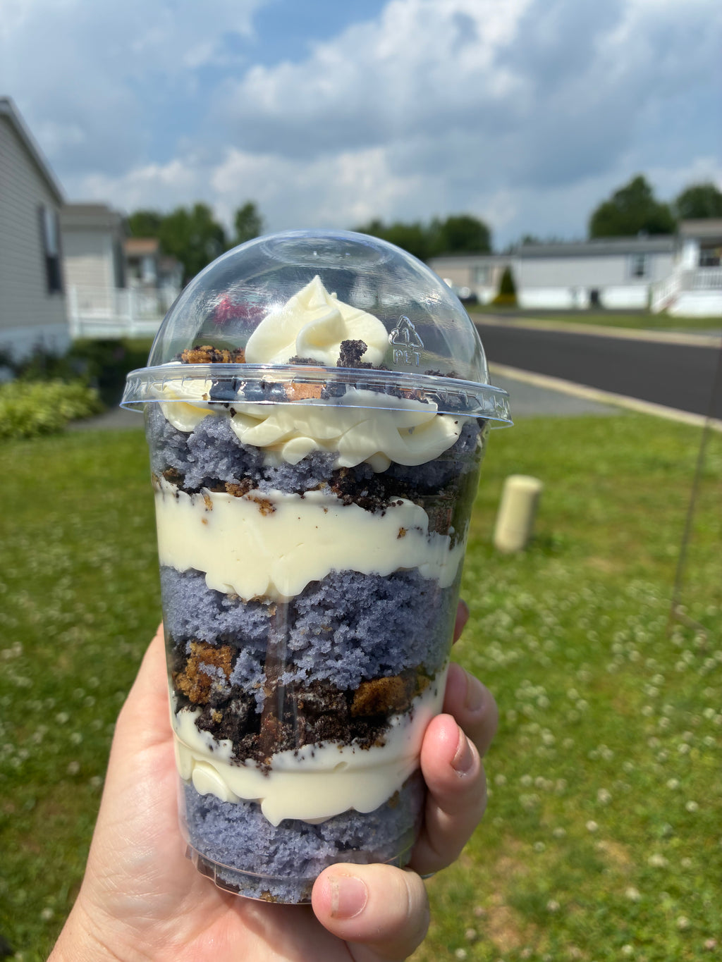 Purple Velvet Crunch Dessert Cup