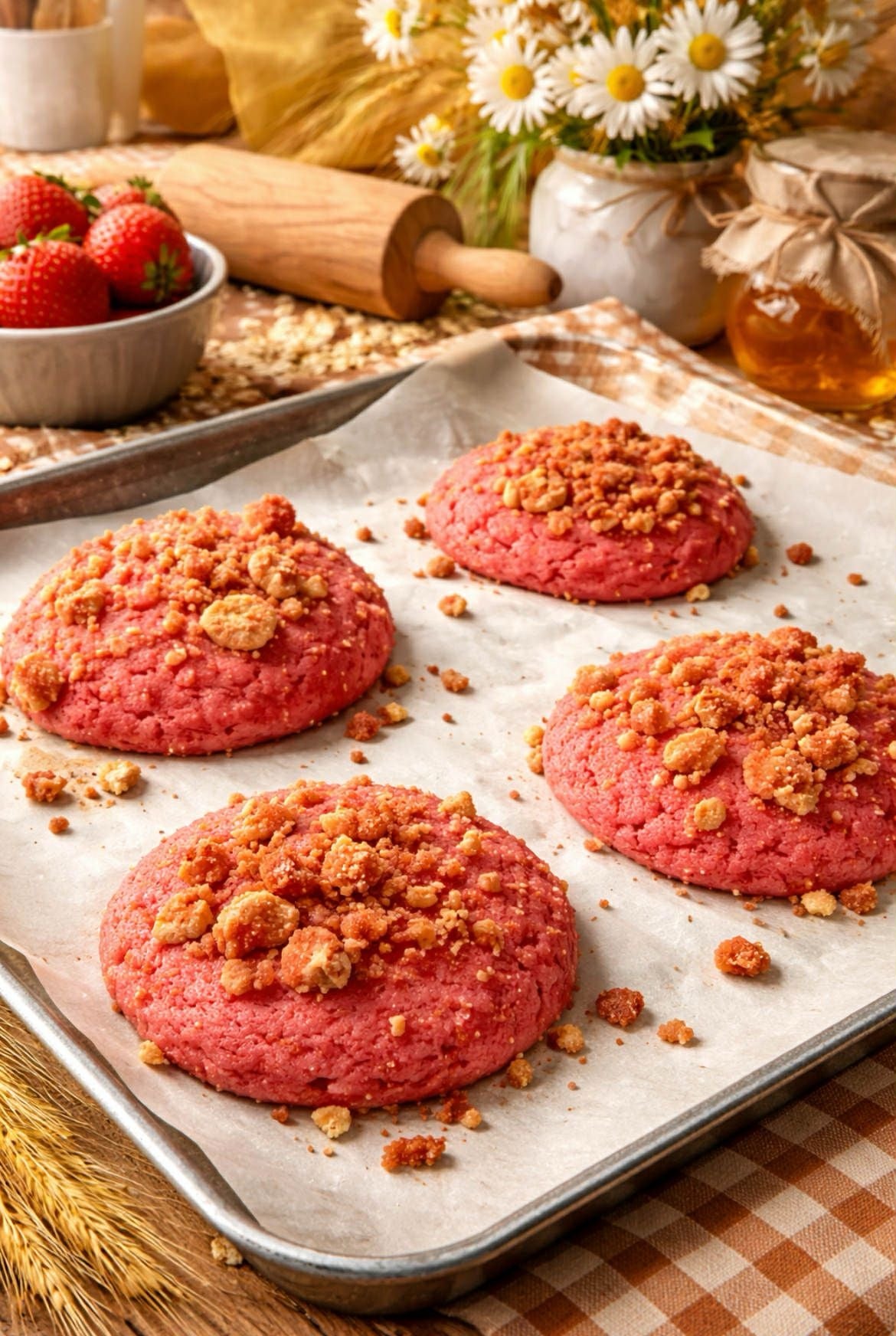 Strawberry Crunch Cookies (Our Best Selling Cookie!)